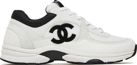 chanel sneakers heren grijs|Chanel black and white sneakers.